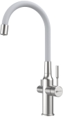 Смеситель Lemark Expert LM5083S-White для кухни с подключением к фильтру с питьевой водой