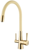 Смеситель Lemark Comfort LM3075G-Beige для кухни с подключением к фильтру с питьевой водой