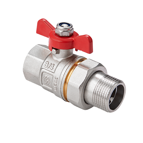 Кран шар. п/п с полусгоном MVI  1" вн/нар бабочка BV.520.06