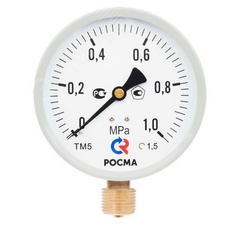 Манометр ТМ-510Р.00 (0...1,6МРа) G1/2" ; кл. точн. 1,5, М2