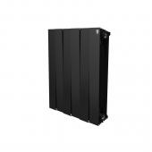 Радиатор биметаллический ROYAL Thermo Piano Forte ВМ 500/4 секции (Чёрный)