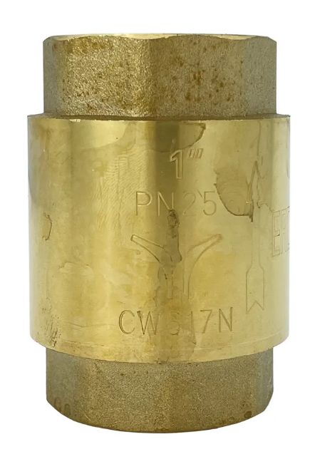Клапан обратный Pro Aqua 1" в.р.-в.р. пружинный