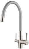 Смеситель Lemark Comfort LM3075BN-Silver для кухни с подключением к фильтру с питьевой водой
