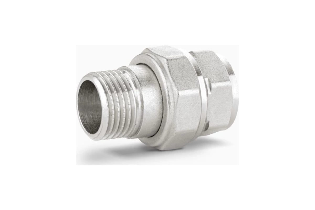 Сгон разъемный (американка) LD Pride DN40 (1 1/2") ВР/НР латунь никель