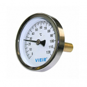 Термометр с гильзой VIEIR 1/2" 120С/100  YL18