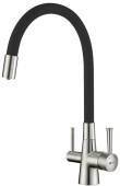 Смеситель Lemark Comfort LM3075BN-Black для кухни с подключением к фильтру с питьевой водой
