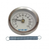 Термометр накладной с пружиной VIEIR 120С/100  YL17