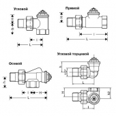 Клапан термостат прям   V2000DVS15   д15