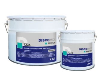 Антикоррозионная мастика Вектор 1236 серебристый, 10 кг Антикоррозионная мастика Вектор 1236 серебристый, 10 кг