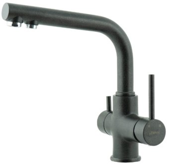Смеситель для кухни Lemark COMFORT LM3061PAN с подключением к фильтру питьевой воды, цвет: антрацит