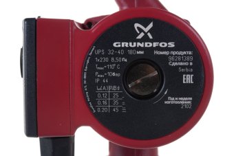 Насос циркуляционный Grundfos UPS 32-40 с гайками