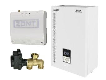 Миникотельная-SET МК-X 9кВт (клапан ZOTA BPV+ZONT SMART 2.0+Адаптер OpenThermDIN)