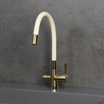 Смеситель Lemark Comfort LM3075G-Beige для кухни с подключением к фильтру с питьевой водой