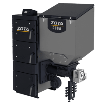 Автоматический твердотопливный котел ZOTA Cuba 20 кВт