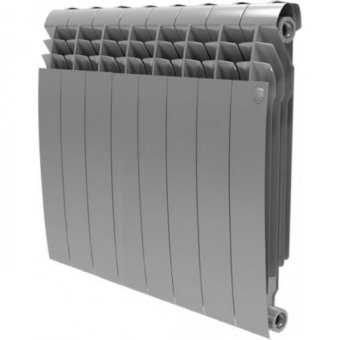 Радиатор биметаллический ROYAL Thermo BiLiner ВМ 500/80 8 секций (Серый)