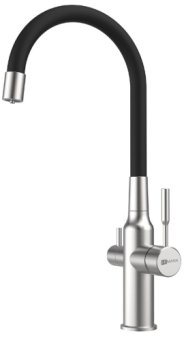 Смеситель Lemark Expert LM5083S-Black для кухни с подключением к фильтру с питьевой водой