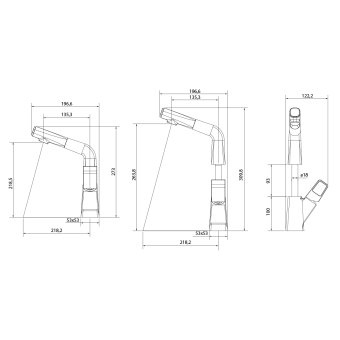 Смеситель Lemark Soul LM6008BL для кухни/раковины