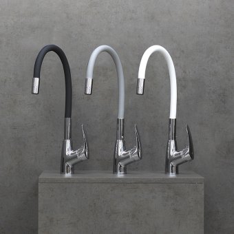Смеситель Lemark Linara LM0415C-Black для кухни с гибким изливом