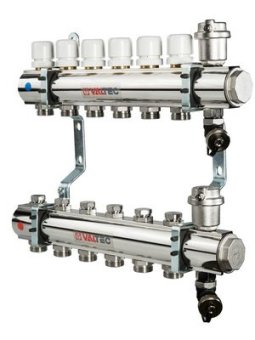 Коллекторная группа VT594 в сборе 1"х6вых. Евроконус 3/4"