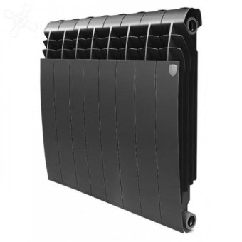 Радиатор биметаллический ROYAL Thermo BiLiner ВМ 500/80 8 секций (Черный)