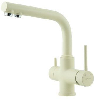 Смеситель для кухни Lemark COMFORT LM3061PSH с подключением к фильтру питьевой воды, цвет: шампань