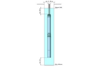 Погружной скважинный насос 3,5" UNIPUMP ECO MIDI-0 (370Вт, 20м)