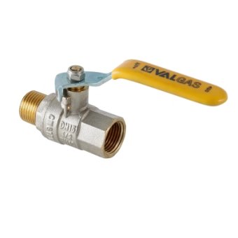 Кран шаровый  VT272 газ 1/2" рычаг вн/нар