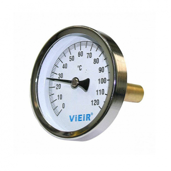 Термометр с гильзой VIEIR 1/2" 120С/100  YL18
