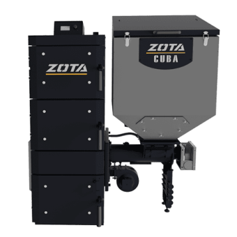 Автоматический твердотопливный котел ZOTA Cuba 50 кВт