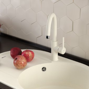 Смеситель для кухни Lemark COMFORT LM3073PJS с подключением к фильтру питьевой воды, цвет: жасмин