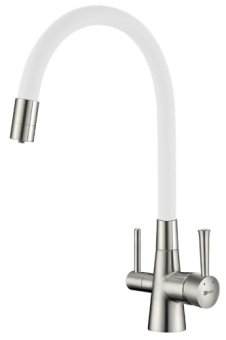 Смеситель Lemark Comfort LM3075BN-White для кухни с подключением к фильтру с питьевой водой